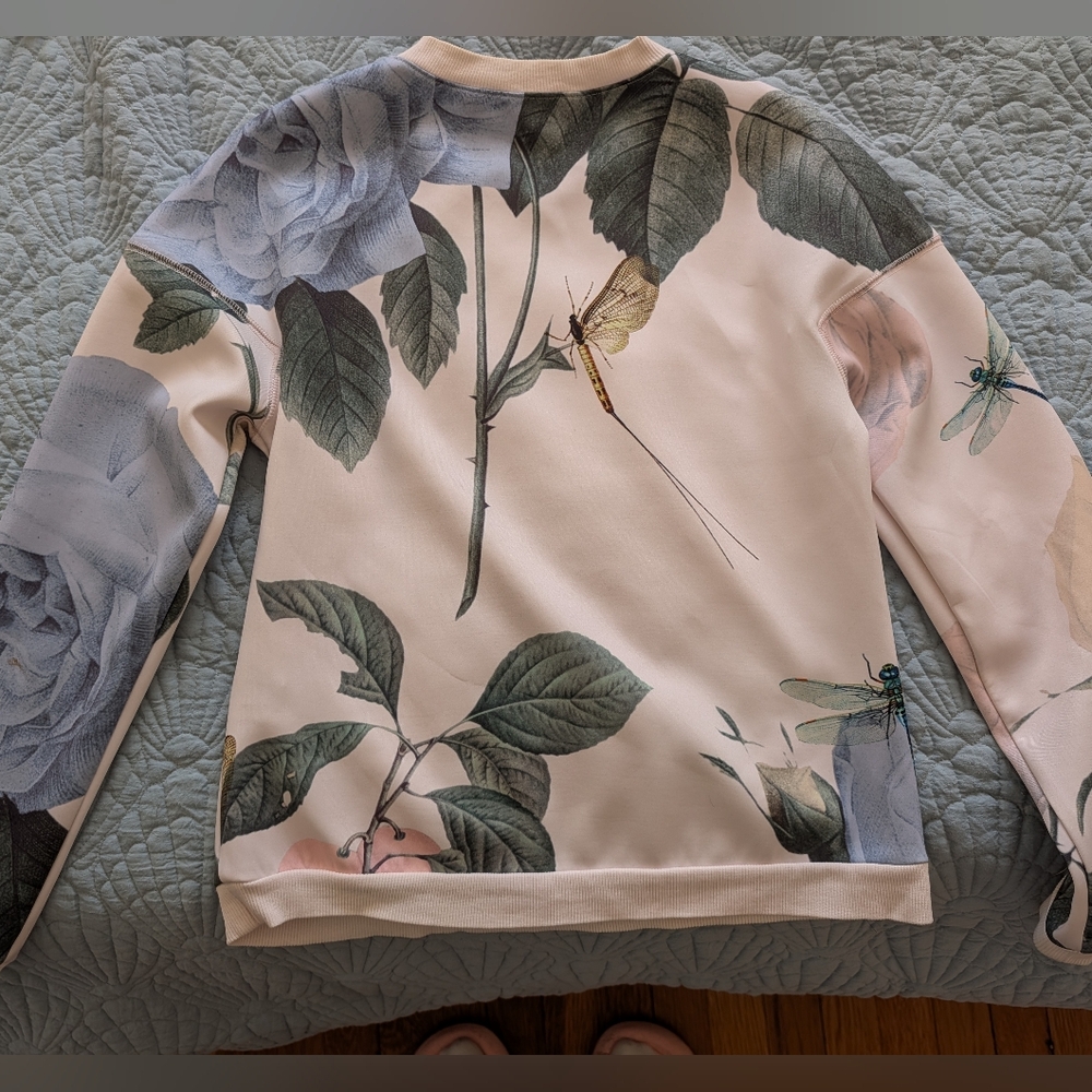 Ted Baker Pale Pink Ribbed-Neck Top